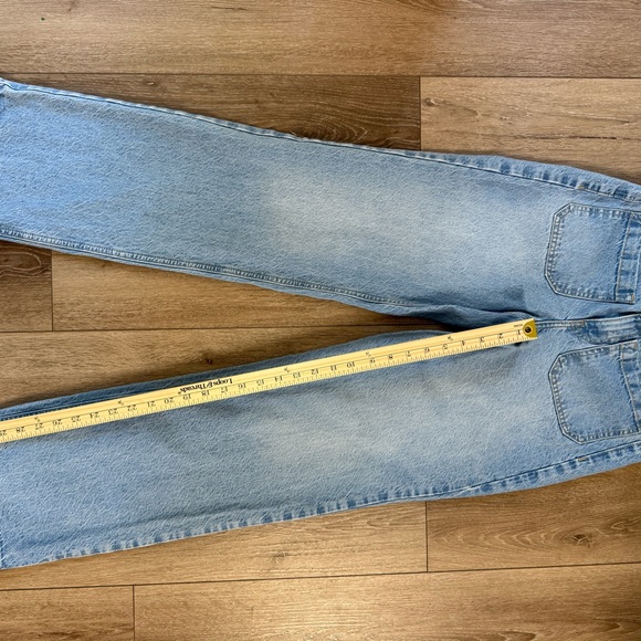 Zara Blue Straight Leg Jeans - Picture 9 of 10